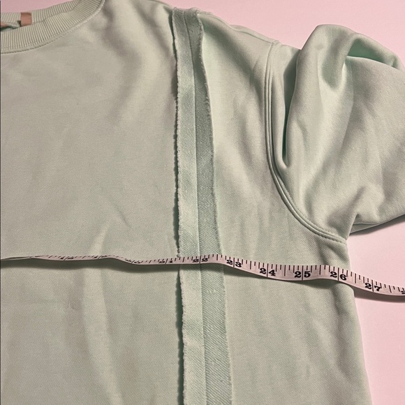 Soft Surroundings Kika French Terry Tunic Honeydew Sweatshirt Size 1X EUC - Picture 7 of 11